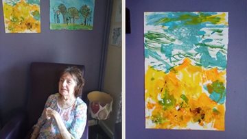Mansfield care home holds lockdown exhibition for Residents art work